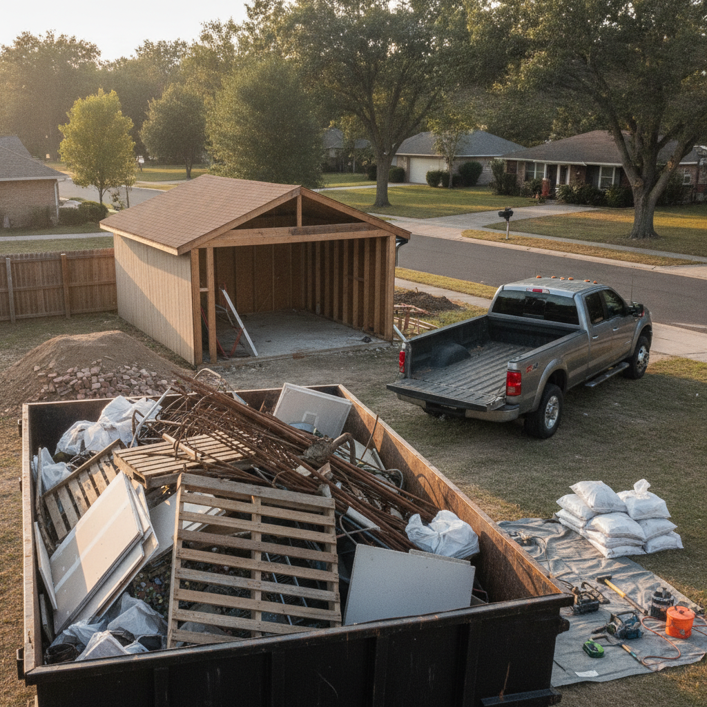 Junk Removal Service and General contractor materials - No Face and No Text